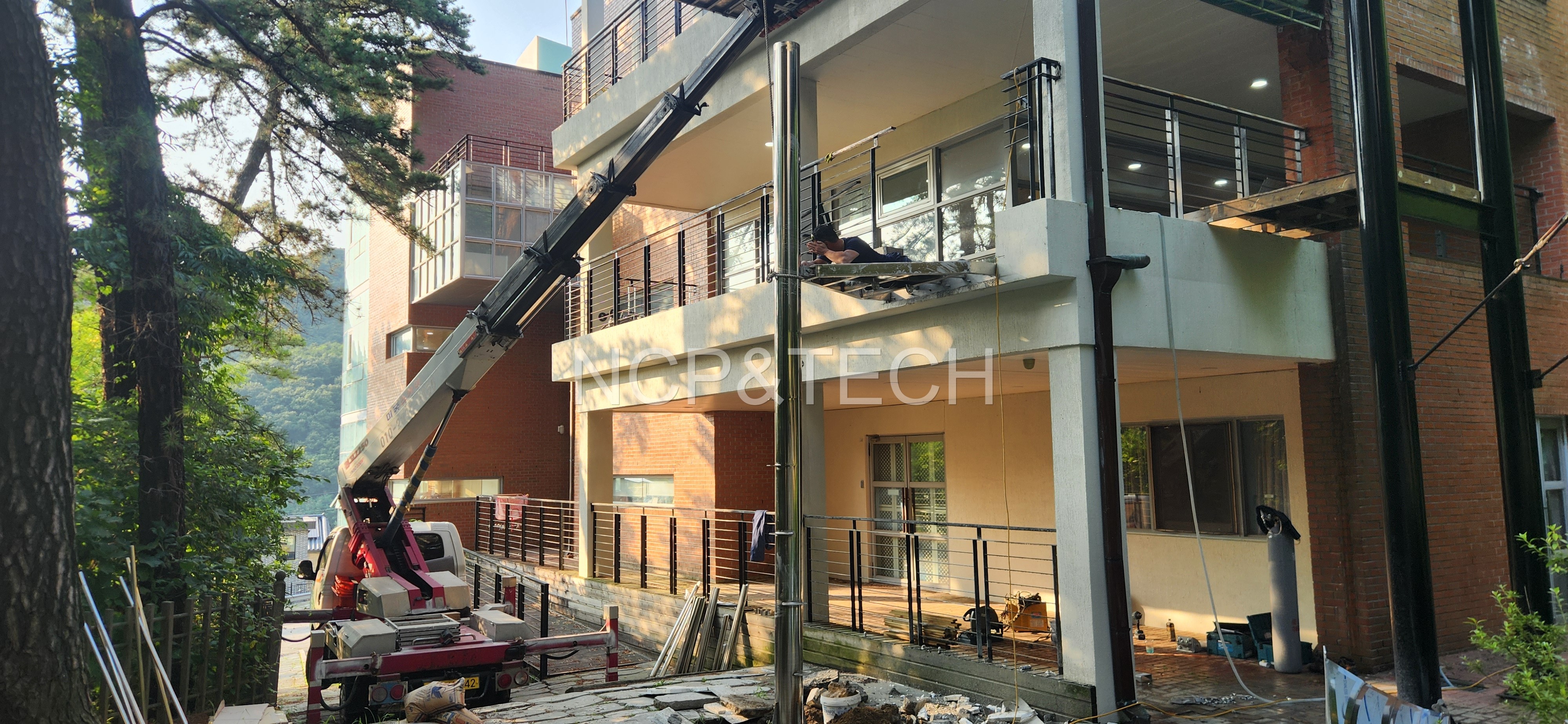 파인밸리전문요양원 피난미끄럼틀설치