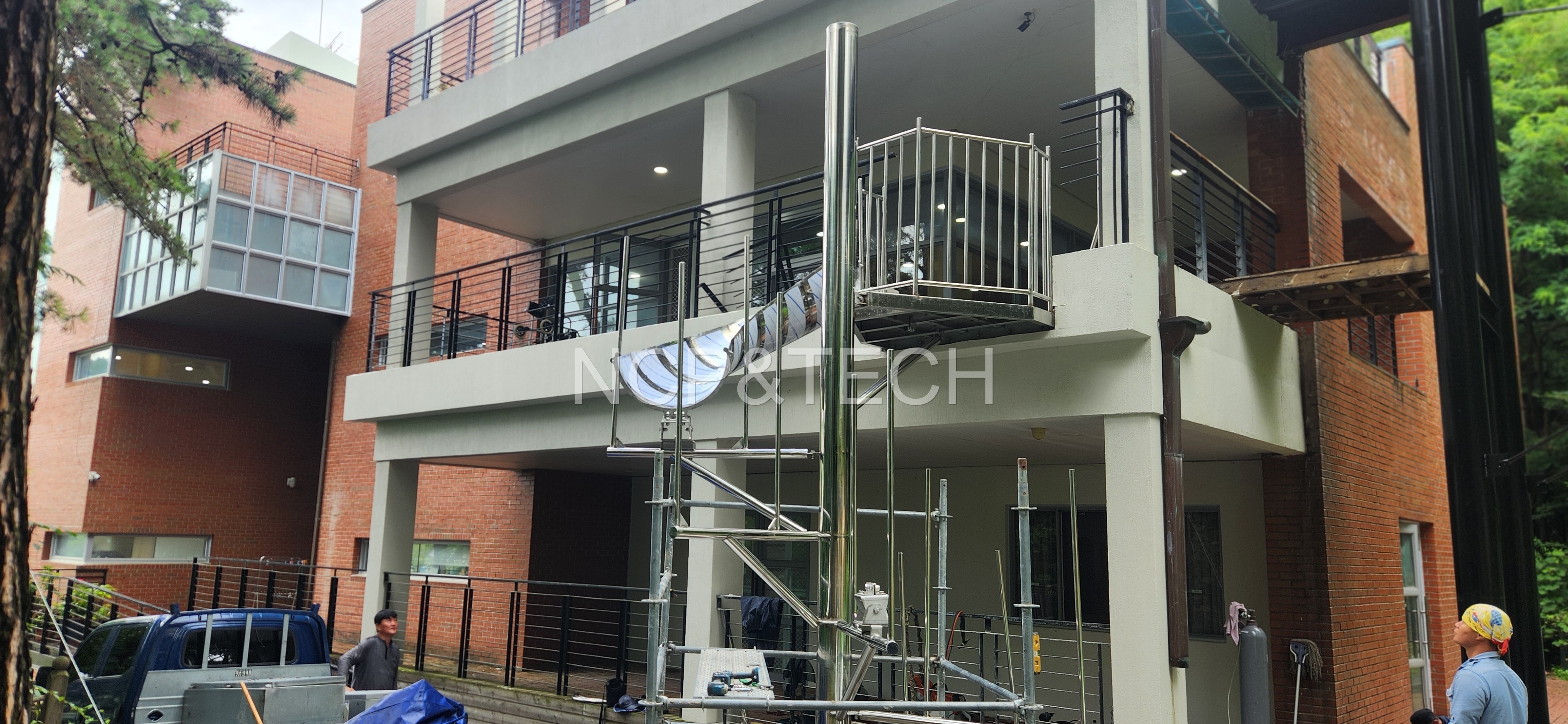 파인밸리전문요양원 피난미끄럼틀설치