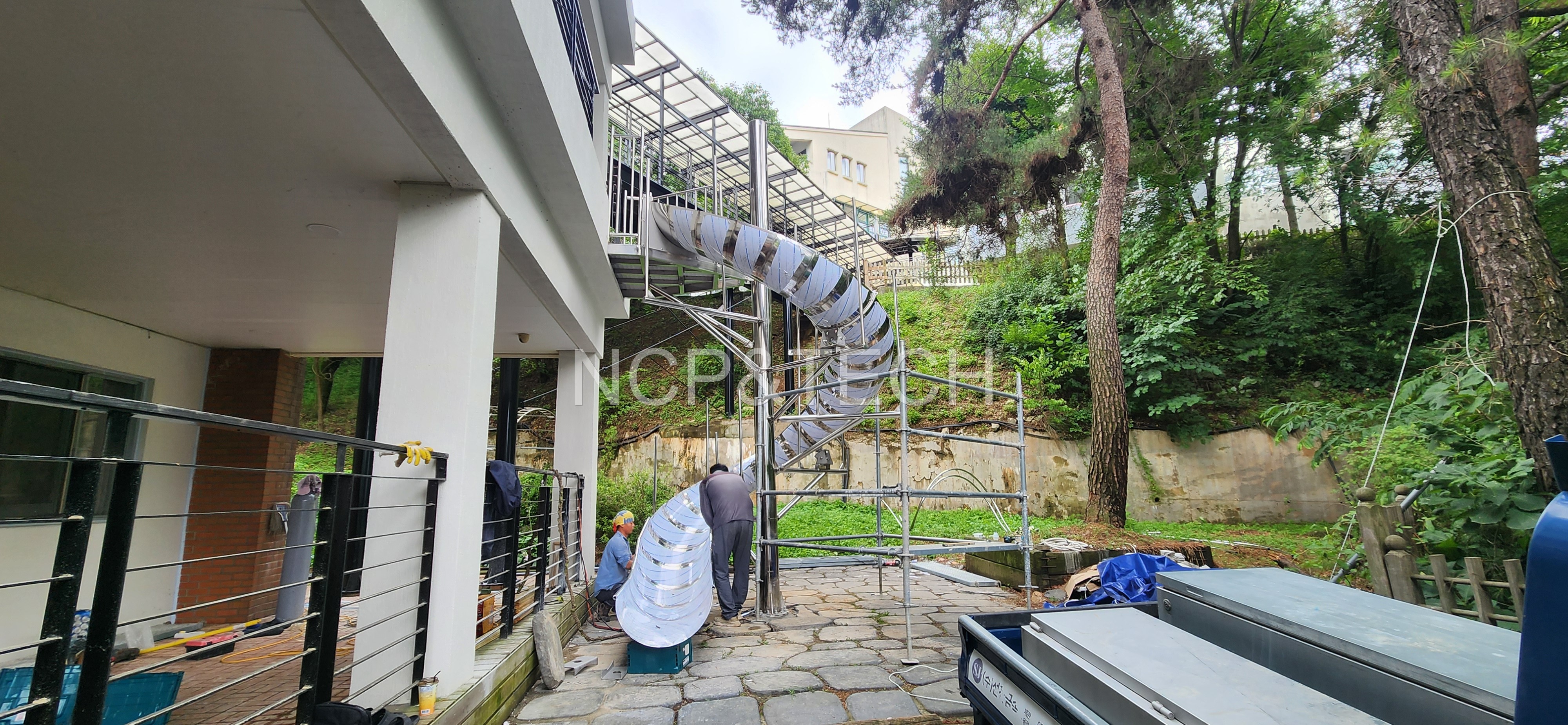 파인밸리전문요양원 피난미끄럼틀설치