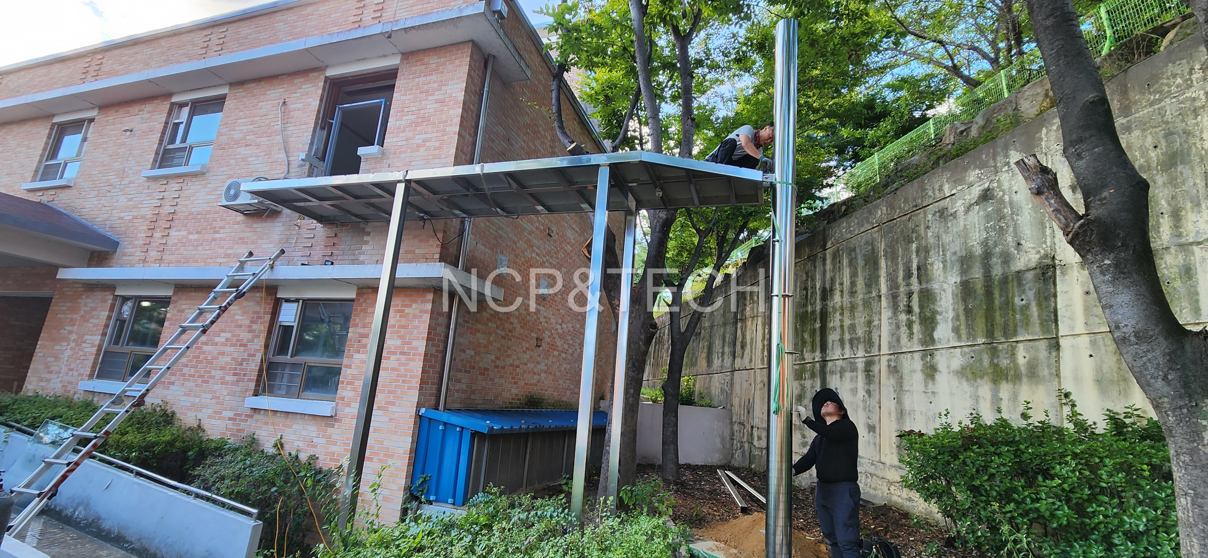 피난 미끄럼틀 설치