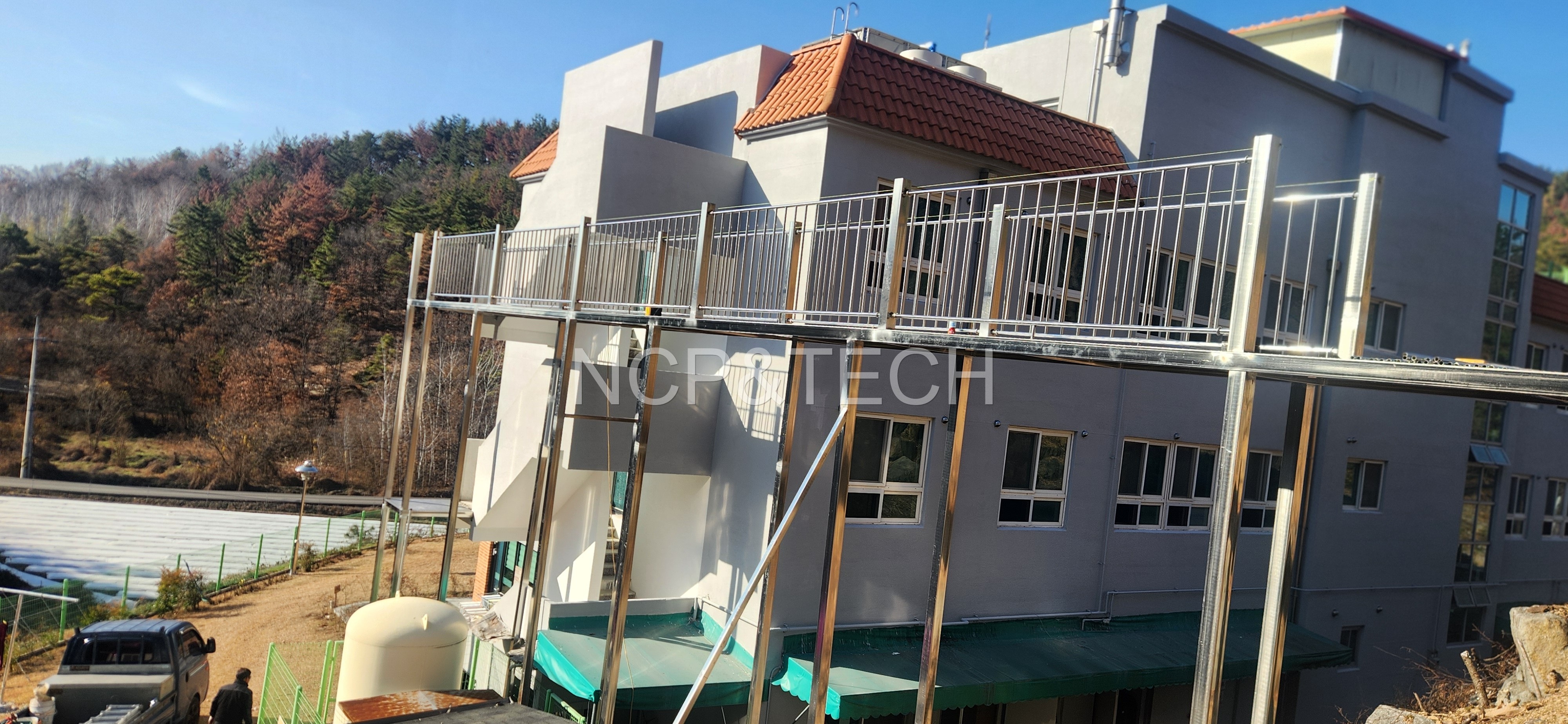 덕인러브힐 사회복지재단 연교 및 일자 미끄럼틀 설치