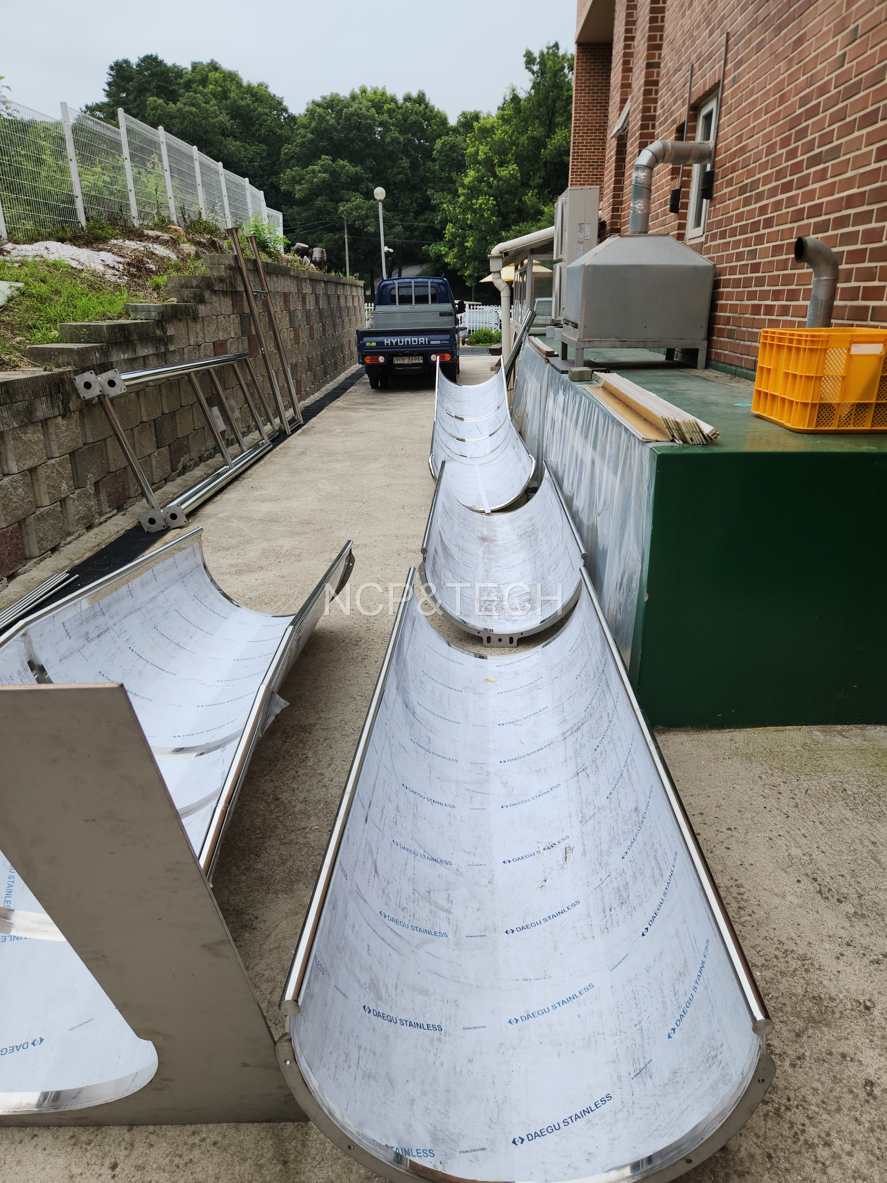 신륵사노인요양원 일자미끄럼틀 설치