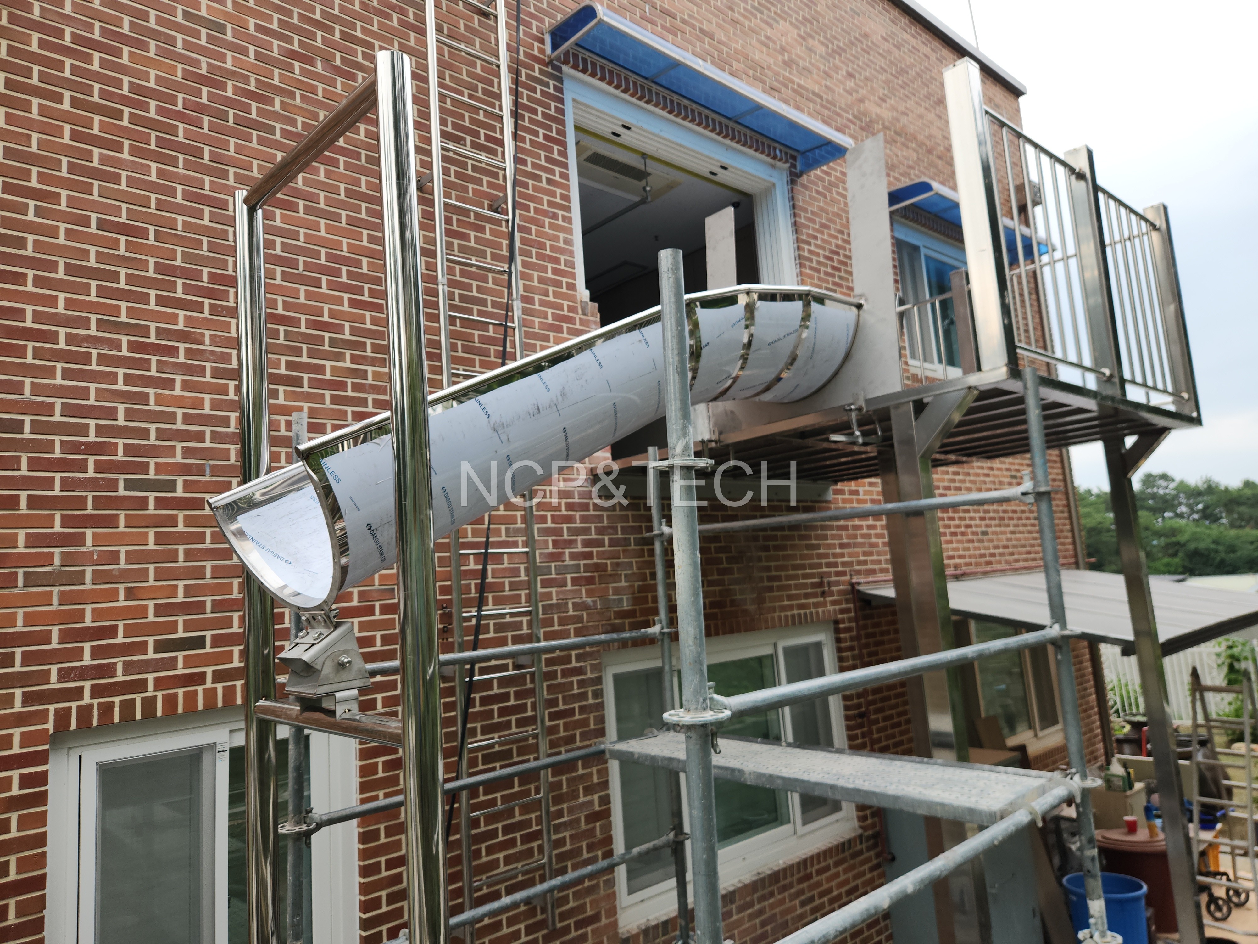 신륵사노인요양원 일자미끄럼틀 설치