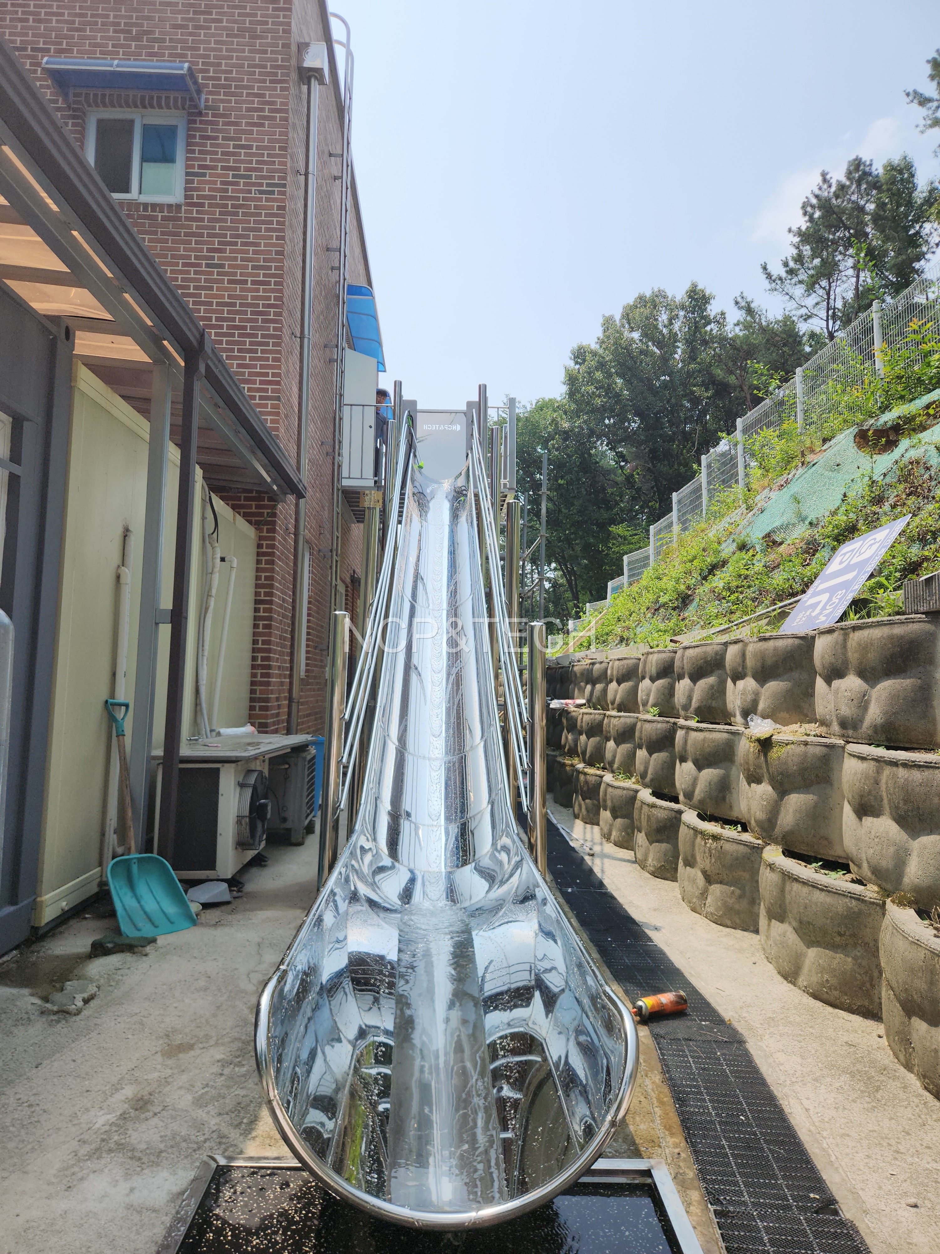 신륵사노인요양원 일자미끄럼틀 설치