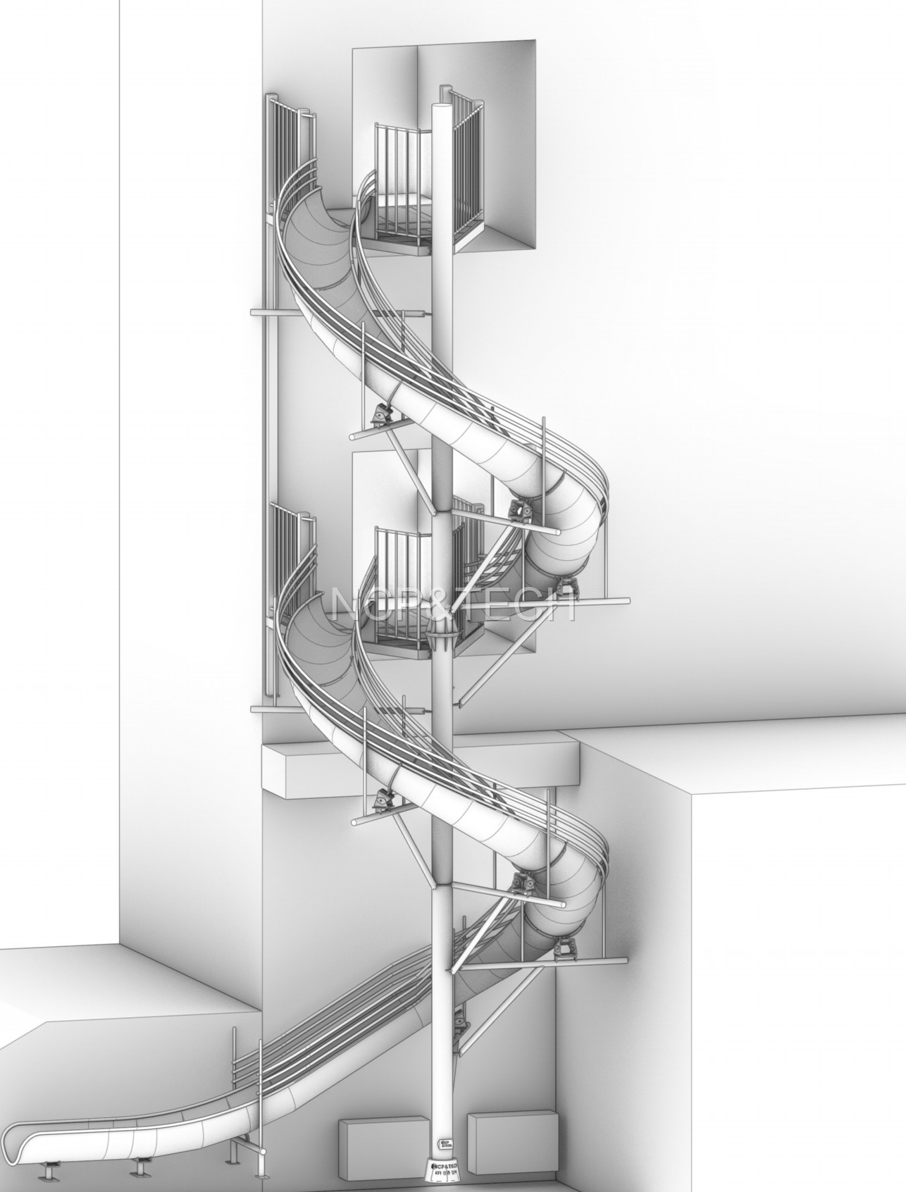 비상탈출 피난미끄럼대